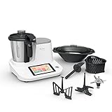 Moulinex Click & Cook - Robot de cocina con báscula de cocina integrada, potencia 1400 W, capacidad 3,6 L, 32 funciones, 10 programas automáticos, pantalla digital táctil, fácil uso HF506110