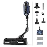 Rowenta XForce Flex 12.60 Aqua – Aspirador escoba de 150 AirWatts, friega y aspira, autonomía 45 min, filtración 99,9%, ajuste automático potencia, pantalla Smart Control, 4 niveles potencia, RH98C8