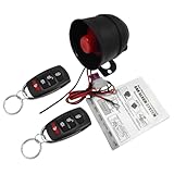 KACEPAR Dispositivo de Alarma Universal para Coche, Sistema de Protección Antirrobo con Mandos a Distancia, Apto para Coches DC12V