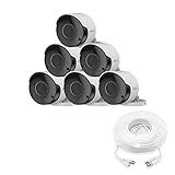 Wisenet SDC-89445BF-6PK - Cámara Bala de 5 MP Super HD Resistente a la Intemperie (Paquete de 6)