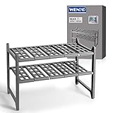 WENKO Estantería armario inferior Flexi 45 - 80 cm - variable, Aluminio, 44-82 x 39 x 28 cm, Aluminio