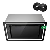 FIREGAS Campana Extractora Empotrada Negra 52 cm - 450 m³/h, Clase Energética A+, 9 Velocidades, Control Táctil, Tira LED, Extracción/Recirculación, con Filtro de Carbón Activo