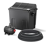 SunSun Bio Filtro de Estanque CBF-200T Sistema de Filtro con UV 9W y Bomba de Estanque 2300L/h 35W
