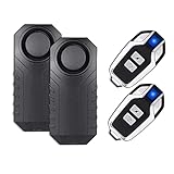 Lancoon Alarma De Bicicleta Mejorada 2 Paquetes, Sensor De Seguridad Antirrobo De 110dB Impermeable para Motocicleta Scooter Remolque E-Bike Puerta Ventana