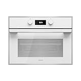 Teka MLC 844 - Microondas con Grill de 45 cm, Compacto Integrable, 3 Funciones de Cocinado, Touch Control, 5 Alturas de Cocinado, Ventilación Tangencial, Color Cristal Blanco con Marco