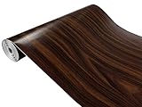 DecoMeister Vinilo Imitacion de Madera de Nogal Papel Adhesivo Para Muebles Autoadhesivo Lámina Decorativa Para Cocina Pared Puertas Para Forrar En Rollo Aspecto Madera 45 x 200 cm
