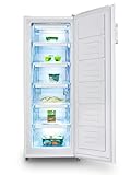 INFINITON CV-A142B - Congelador Vertical, Blanco, 172 litros, Alto 144cm, Tecnologia Defrost, Cíclico, Clase A+/F