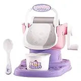 Máquina para hacer helados para niños,Heladera para niños | Máquina de helado manual - Prepara manualmente yogur helado helado en minutos, enfriamiento duradero y fácil de limpiar.
