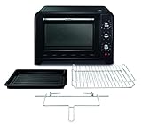 Moulinex Optimo OX495810 - Horno de Convección 60 L, 6 Modos de Cocción, Termostato hasta 240 y Temporizador hasta 120 Minutos, Bandeja de Horneado y Rejillas Reversibles, Diseño Compacto
