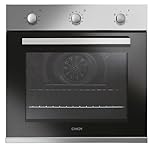 Candy Pop Evo FCP502X/E, Horno Multifunción, 65L, Limpieza por Agua, Convección + Ventilador, 5 Funciones, 3 Mandos Giratorios, Puerta Doble Cristal, Acero Inoxidable