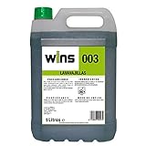 VINFER Lavavajillas Wins 003. Envase 5 litros. Detergente para el Lavado Manual de vajillas. Útil para Todos los Utensilios de Cocina.