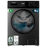 Cecotec Lavadora 8Kg Carga Frontal Bolero Dresscode 8410 Inverter Steel A. 1900W, 1400 rpm Regulables, 16 Programas, Motor Inverter Plus, Bajo Consumo, Vapor, Esterilización de la Ropa