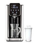 CASO HW 660 - dispensador de agua caliente 2,7L - hervidor de agua electrico - Agua caliente en segundos - temperatura 40°C a 100°C - 7 cantidades de salida - Filtro Antical y Anti Impurezas