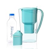 Jarra Filtradora de Agua Alkanatur Drops Baja Emisión - Hidrogena + Ioniza + Aporta Magnesio Elimina Cloro + Metales + Bacterias - Normativa UNE 149101:2015 Libre de Tóxicos - ALKANATUR 1.4L