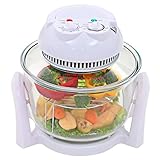 Tidyard Horno de convección halógeno con Anillo de extensión 800 W 10 L Cocina Saludable Baja en Grasas Portátil