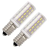 PYJR Bombillas campana extractora, E14 LED 5W equivalente incandescente de 50W, Blanco Frío 6000K 100-240V, pequeña y potente, 2 unidades