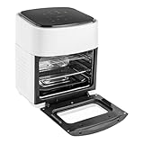 Horno de freidora de aire blanco, 15 l, sin aceite, Smart Air Fryer con pantalla LED, para el hogar, restaurantes, cafeterías, 370,5 x 290 x 370,5 mm