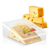 MYELECTROID Quesera para guardar queso. Recipiente para guardar cuña de queso en la nevera - quesillera - estuche cuña quesos - - cheese storage - quesera con tapa- protector queso frigorífico (2)