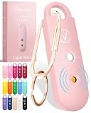 Vantamo Alarma Personal para Mujeres 130dB con Doble Altavoz, Luz Estroboscópica Potente e Indicador De Batería Baja, Llaveros Dispositivo de Autodefensa Personal Compacto