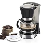 Jata CA5040 Cafetera de Goteo de 2 a 8 tazas, 550 W, Jarra de cristal con tapa, Sistema Antigoteo, Filtro permanente, Desconexión automática