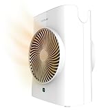 Cecotec Calefactor Eléctrico Bajo Consumo con Mando ReadyWarm 2070 Max Force Smart White. Termoventilador de 2000W, 2 Niveles de Potencia, 3 Modos, Ligero, Pantalla LED, Autoapagado