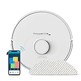 Rowenta RR8567WH X-Plorer Serie 75 S, Robot Aspirador con Mapeo Preciso y Tecnología Láser, 2700Pa, Autonomía 2 Horas, Compatible con Smartphone, Alexa y Vocales, Blanco