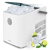 Cecotec Máquina de Hacer Hielo con Ventana, Ice Maker, Chillin' Ice 1200 Go 120W, Capacidad de Producción Diaria de 12 kg, Hielo en 6-8 minutos, 2 Tamaños de Cubitos, Control Sencillo