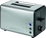 Clatronic TA 3620 Tostadora De Pan Compacta, 850 W, Acero Inoxidable