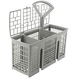 Cesta universal para cubiertos Bosch para Siemens para lavavajillas Bauknecht, cesta de cubiertos para lavavajillas, cesta de cubiertos para lavavajillas, cesta de lavavajillas, mango redondo