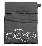 Maximex Cocina para microondas – Para hasta 4 patatas o 2 mazorcas de maíz, poliéster, 25 x 21 x 1 cm, antracita