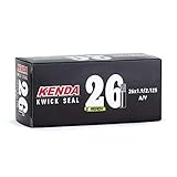 Cámara de Aire para Bicicleta - Kwick Seal Schrader de 28 mm - 26 x 1.9/2.125 - Espeso de 1 mm - Cámara de Bicicleta Antipinchazos con Autosellante Incorporado - Negro - Kenda