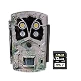 BolyGuard Cámara de caza 4K FHD cámara profesional para exteriores con LED Dual Flash de 940 nm y movimiento LED blanco nítido para la seguridad al aire libre visión nocturna impermeable IP67(LY590