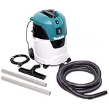 Makita VC2512L - Aspirador 25L 1.300W, Color: Azul, Negro y Blanco