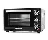 Orbegozo HCI 5025, Horno eléctrico de sobremesa, 25 litros, termostato regulable, 1500 W, indicador luminoso, temporizador, calor superior e inferior simulaneo o individual, color negro