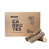 GARROTES Leña de encina para barbacoas, chimeneas, hornos y Estufas. Troncos de 30 a 40 cm. Origen Poda Ecológica. Seca y Lista para Usar. Alto Poder Calorífico. Rendimiento Superior. Cantidad: 10 Kg