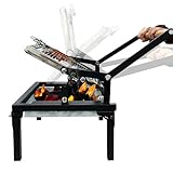 Parrilla plegable para barbacoa, parrilla portátil de carbón con parrilla giratoria de 360 grados, parrilla de cocina con bandeja ajustable, adecuada para acampar al aire libre, picnic, patio trasero