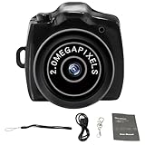1 llavero para cámara digital, mini cámara digital, mini cámara de fotos, llavero, mini cámara de fotos (negro)