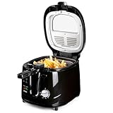 Domo DO-461FR - Freidora, 1800 W, 2,5 l, color negro