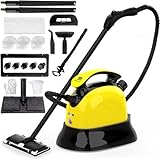 MLMLANT Limpiador de vapor para suelos Depósito de agua 1100ML con limpiador a vapor manual con 21 accesorios para mop mop, azulejos, cocina, muebles tapizados, sofá, Steam Cleaner…