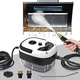 Limpiador a Vapor, Vaporeta Limpieza Hogar Potente 2500W, 6 Velocidades, Portátil Máquina de Limpieza a Vapor Presurizada de Alta Temperatu para Limpiar Tapicería, Baño, Azulejos, Limpieza de Coches