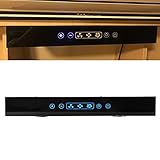 Campana Extractora Interior RV, Campana Extractora de Cocina de 12 V, 3 Velocidades Ajustables con Luz LED de Pantalla Táctil para Cocina de Caravana RV