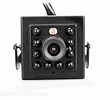 CCTV HD 4MP Mini POE IP cámara oculta, gran ángulo de visión pequeña cámara de seguridad P2P visión remota cámara CCTV, 940nm invisible 10pcs LED infrarrojo 10m cámara IP visión nocturna H.265/H.264