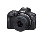 CANON EOS R100 Cámara Mirrorless + Objetivo RF-S 18-45 mm F4.5-6.3 IS STM, Cámara Evil APS-C (24,1 MP) -4 EV, Vídeo 4K 25 fps, Dual Pixel CMOS AF, Wi-Fi y Bluetooth, Negro