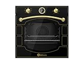 SOLTHERMIC NBE6RBL HORNO ELECTRICO MULTIFUNCION ESTILO RUSTICO NEGRO CON MANDOS DORADOS/CAPACIDAD 64 L. / POTENCIA 2375 W/FUNCION TURBO