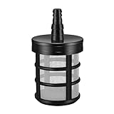 Filtro para sedimento para tubo de jardín - Filtro de tubo flexible | Filtro de la línea de agua para uso doméstico | Accesorio con 50 redes, para bombas de agua, pulverizadores, lavado de autos, IR