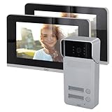 DiO Connected Home - Kit de videoportero (2 Botones y 2 Pantallas de 7 Pulgadas)