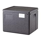 Cambro - Contenedor isotérmico con carga superior Cam Gobox GN 1/1 22,3 L - 39 x 33 x 31,6 cm (M.Ext) - 33 x 27 x 25,3 cm (M.Int) - Negro