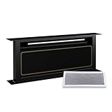 Klarstein Extractor de Encimera - Campana Cocina A++ Eficiencia, 720 m³/h, Silencioso 52 dB, Panel Táctil, Filtros Lavavajillas, Led, Negro