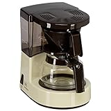 Melitta Cafetera de filtro con jarra de vidrio, Para 2 tazas de café, Aromaboy, Crema, 1015-03