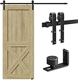 CCJH 5FT/1.5M Herraje para Puerta Corredera Kit de Accesorios para Puertas Correderas, Contiene Guía de suelo ajustable
